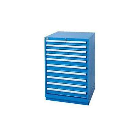Lista International Lista 10 Drawer Standard Width Cabinet - Bright Blue, No Lock XSSC0900-1002BBNL